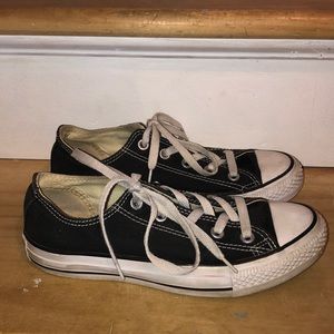 Black and White Low Top Converse
